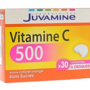 JUVAMINE Vitamine C 500mg 30 Comprimés A Croquer
