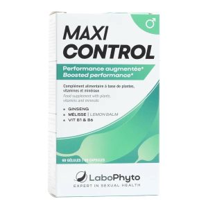 LABOPHYTO MAXI CONTROL Endurance Et Performance Sexuelle 60 Gélules