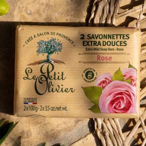 LE PETIT OLIVIER 2 Savonnettes Extra Douces Rose 2x100g