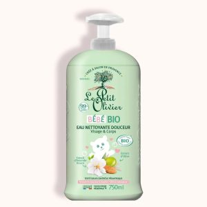LE PETIT OLIVIER Eau Nettoyante Douceur Bébé Bio 750ml