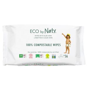 Lingettes douces pour bébé à l&rsquo;Aloé Vera 100% eco 56pcs – Naty