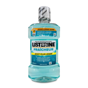 LISTERINE Fraicheur Bain De Bouche Gout Plus Leger Grand Format 600ml