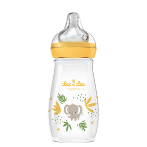 LUC ET LEA BIBERON ANTI-COLIQUE ERGOSENSE SAVANE 2 MOIS+ 270ML