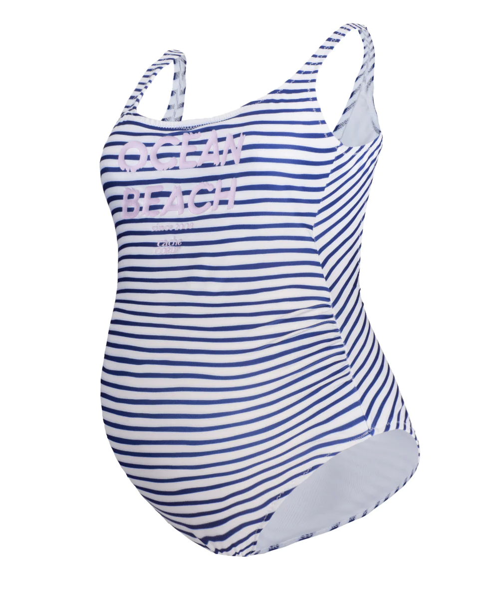 Maillot de Bain de Grossesse Ocean Beach blanc/marine – Image 8