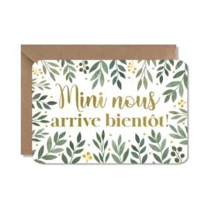 Annonce carte « Mini nous arrive bientôt »