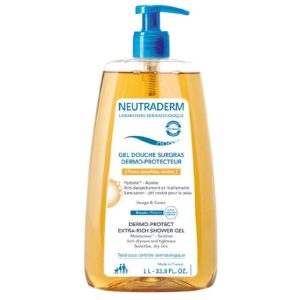 NEUTRADERM Gel Douche Surgras dermo-protecteur Flacon Pompe 1l