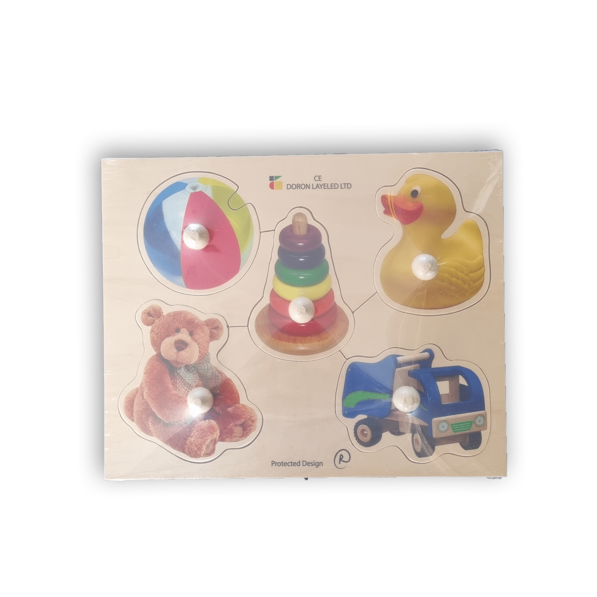 Puzzle géant en bois 5 pièces JOUETS – Image 2