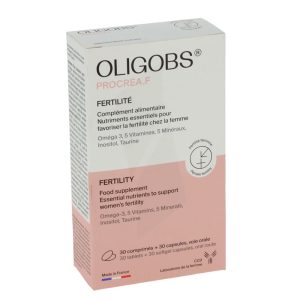 OLIGOBS PROCREA F BOITE DE 30 COMPRIMÉS + 30 CAPSULES