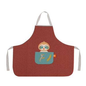 Tablier pour enfant   Monsieur Paresseux   Personnalisable gratuitement