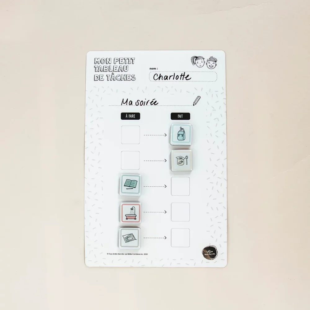 Mon petit tableau de routine/tâches – 5 étapes – Les Belles Combines – Image 4