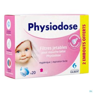 PHYSIODOSE Filtres Jetables Pour Mouche bebe Boite de 22