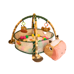 Piscine à balles pour bébés en forme de vache