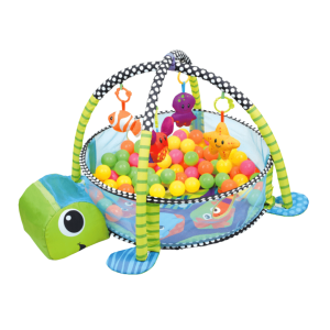Piscine à balles pour bébés en forme de tortue