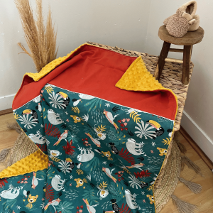 Plaid bébé Jungle coloré