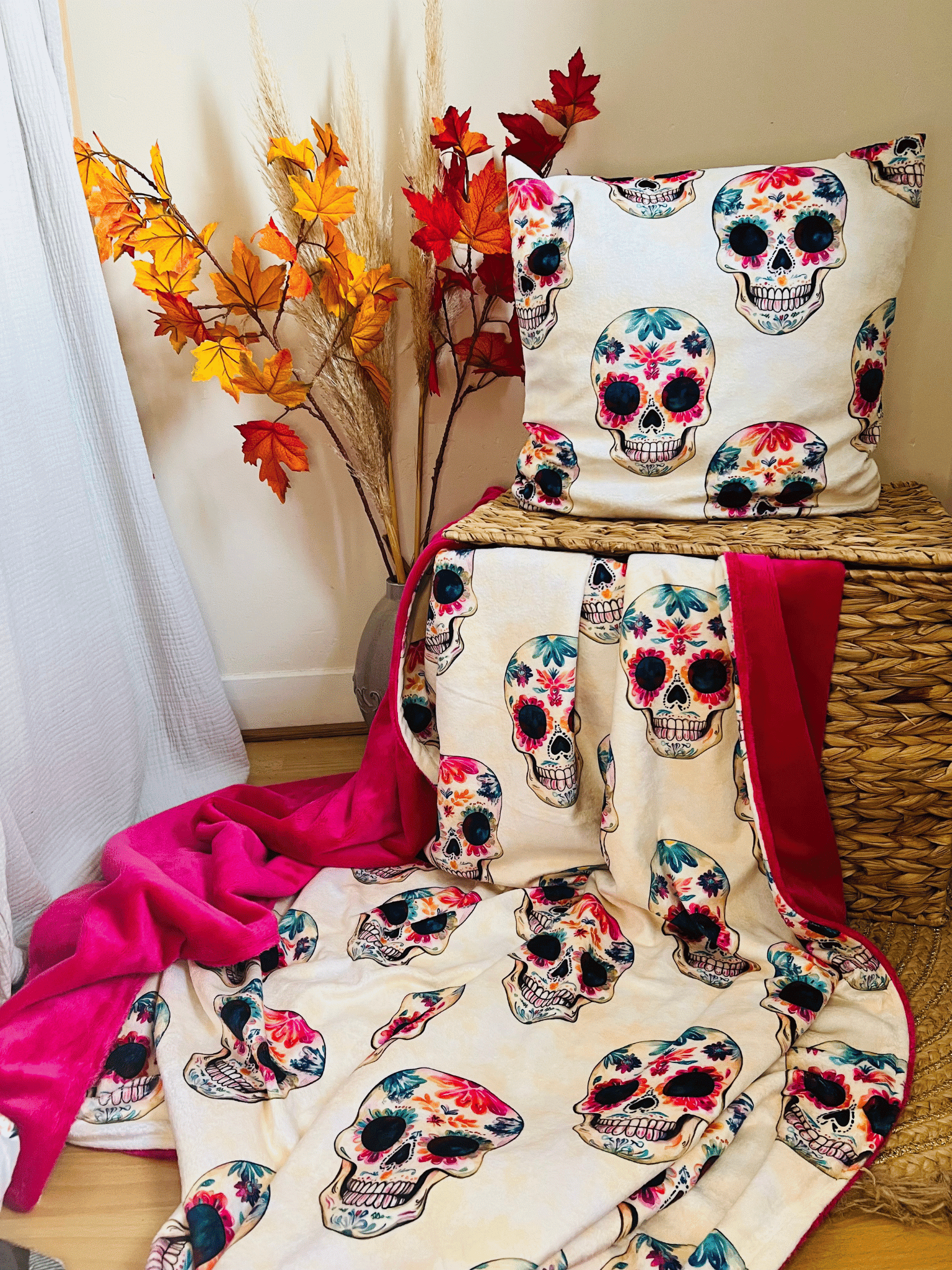 Plaid Cocooning “Sugar Skull”