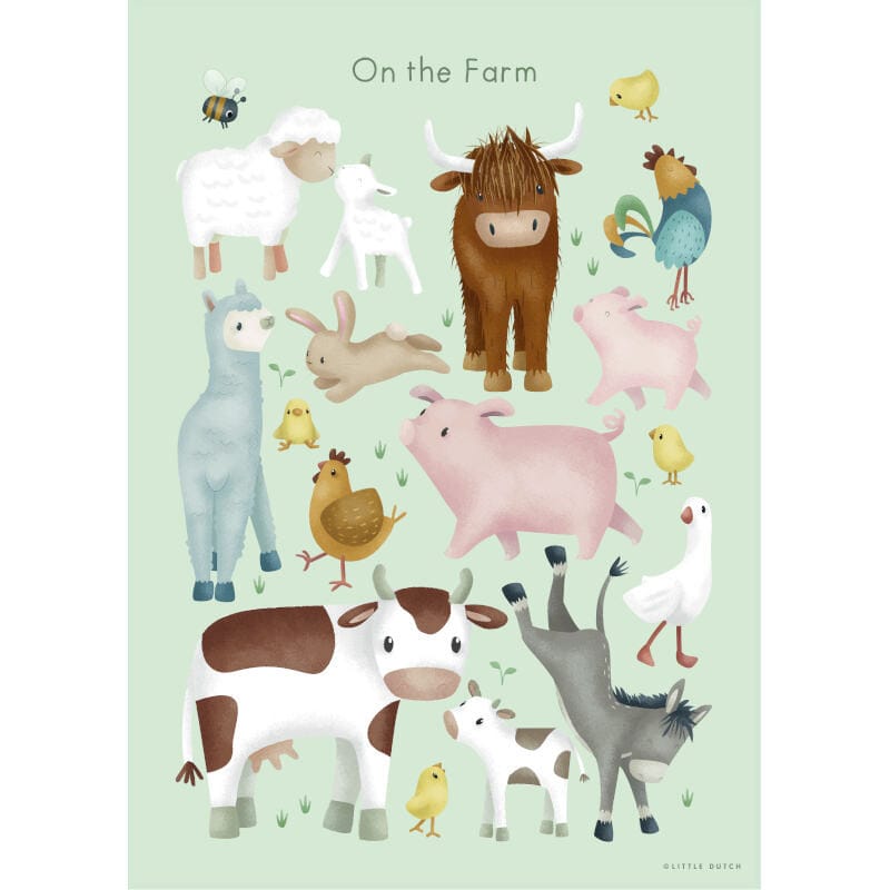 Poster A3 Little Farm – Little dutch