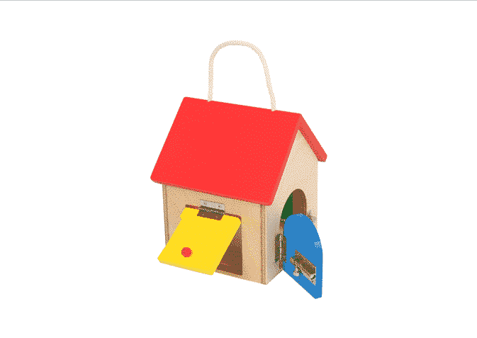 Maison à serrures compacte en bois – Image 3