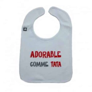 Bavoir à messages “comme tata”