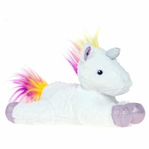 Peluche Bouillotte (micro-onde) LICORNE BLANCHE lavande et blé