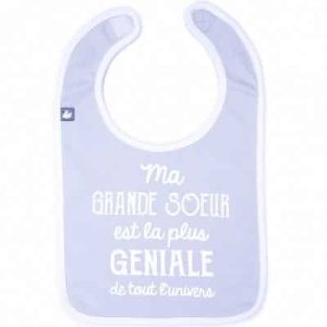 Bavoir à messages “Grande soeur”