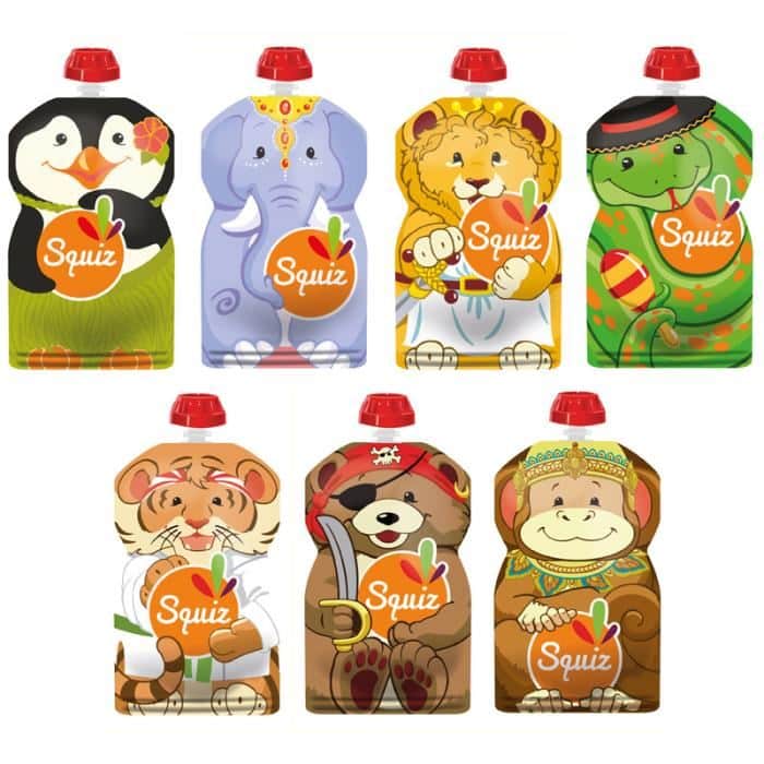 Gourdes réutilisables Pack de 7