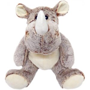 Peluche bouillotte déhoussable (micro-onde) RHINO lavande et blé