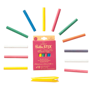 12 craies végétales couleur + porte craie