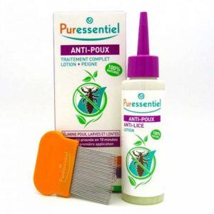 PURESSENTIEL Anti-Poux Lotion pour Traitement Radical Avec Peigne Poux 100ml