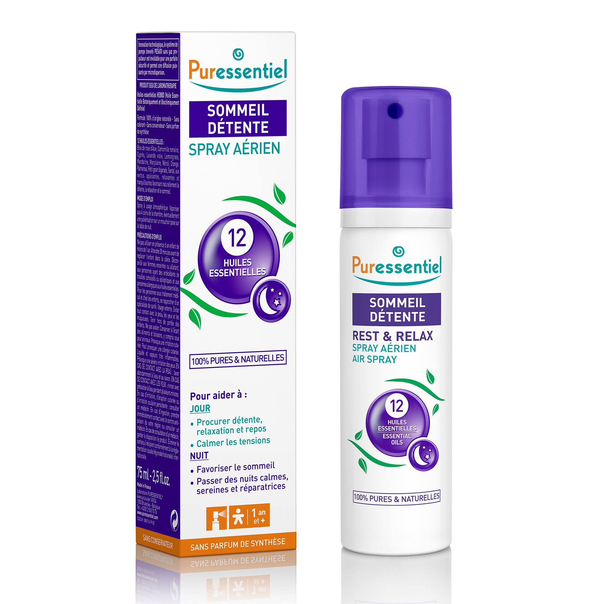 PURESSENTIEL Spray Aerien Sommeil-Detente 75ml