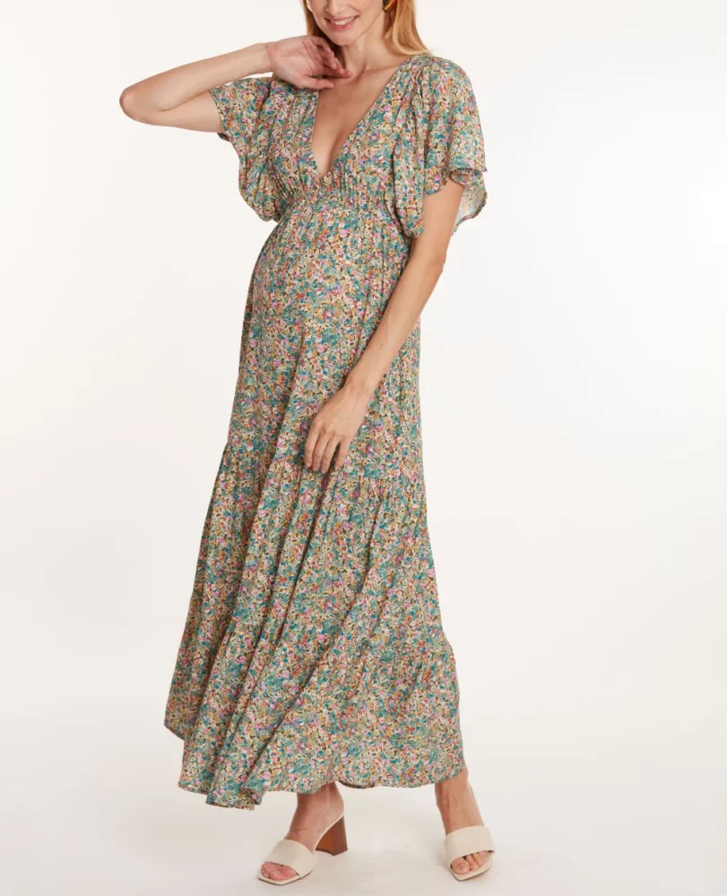 Robe longue de grossesse et d’allaitement Victoria Cache-Cœur – Image 7