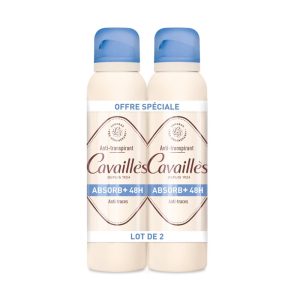 ROGE CAVAILLES DEODORANT ABSORB+ 48h Spray 2X150ml