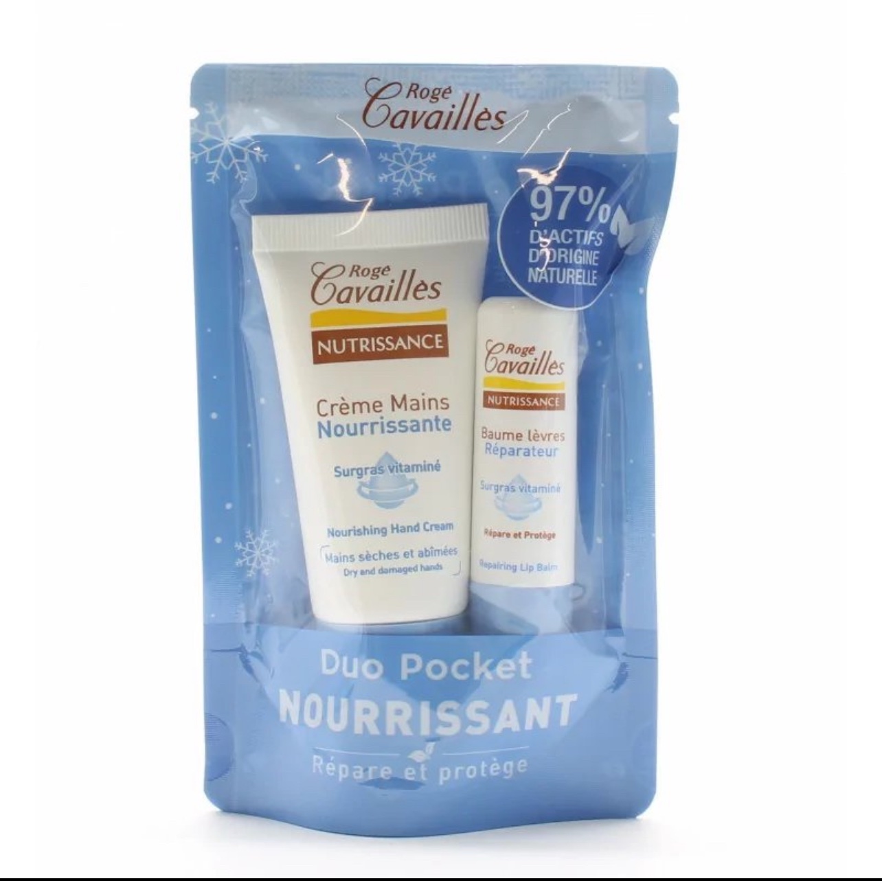 ROGE CAVAILLES DUO POCKET VELOUTANT STICK + CREME MAINS