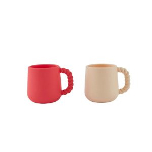 Tasses set de 2 cherry red/vanilla – OYOY