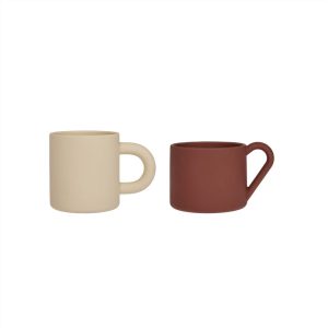 Tasses Nomu set de 2 vanilla/nutmeg – OYOY