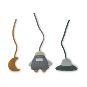 Jouets d&rsquo;activité Grace space whale blue multi mix 3 pièces – Liewood