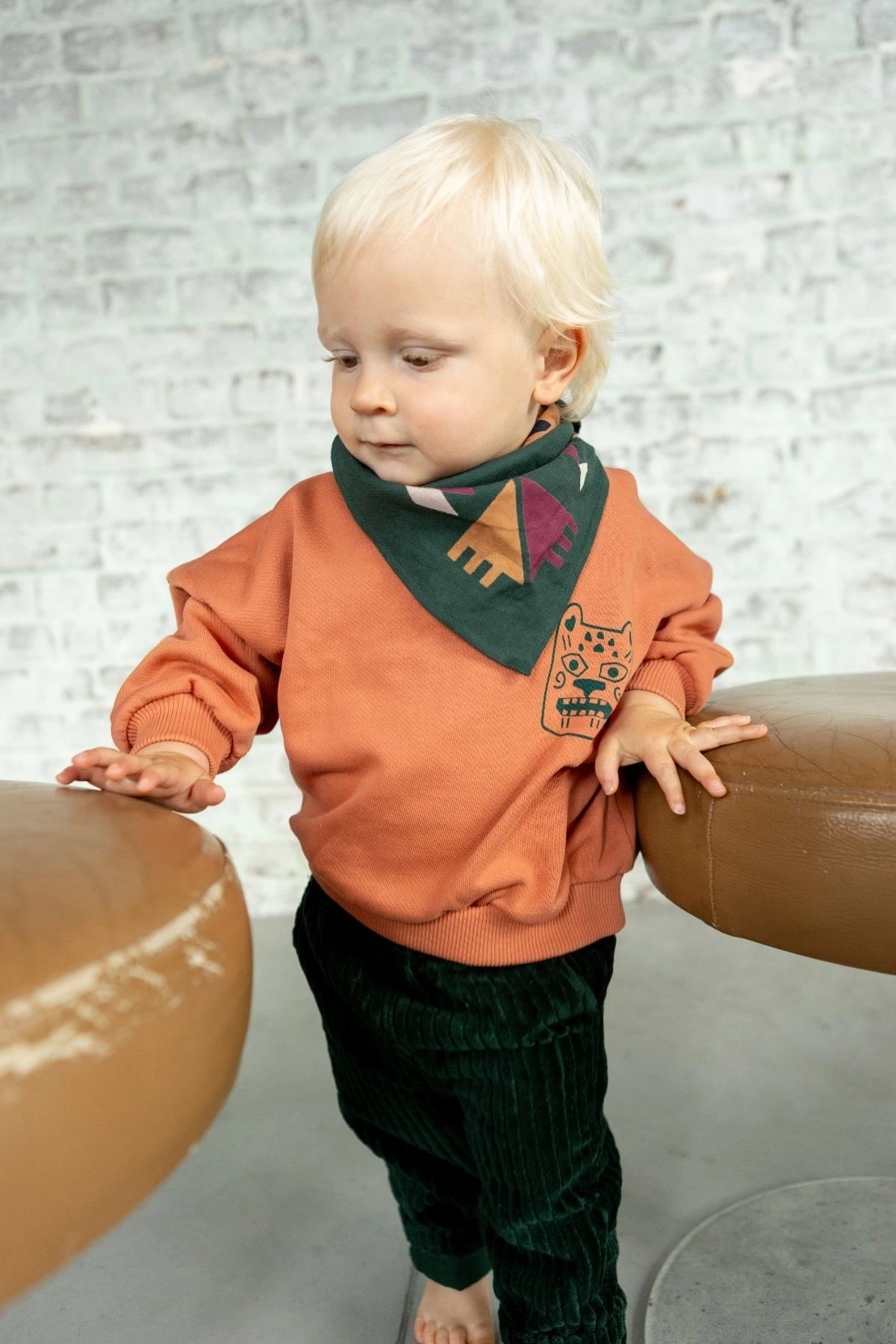 Small Foulard Manika “Rajah” – Forest – Image 4