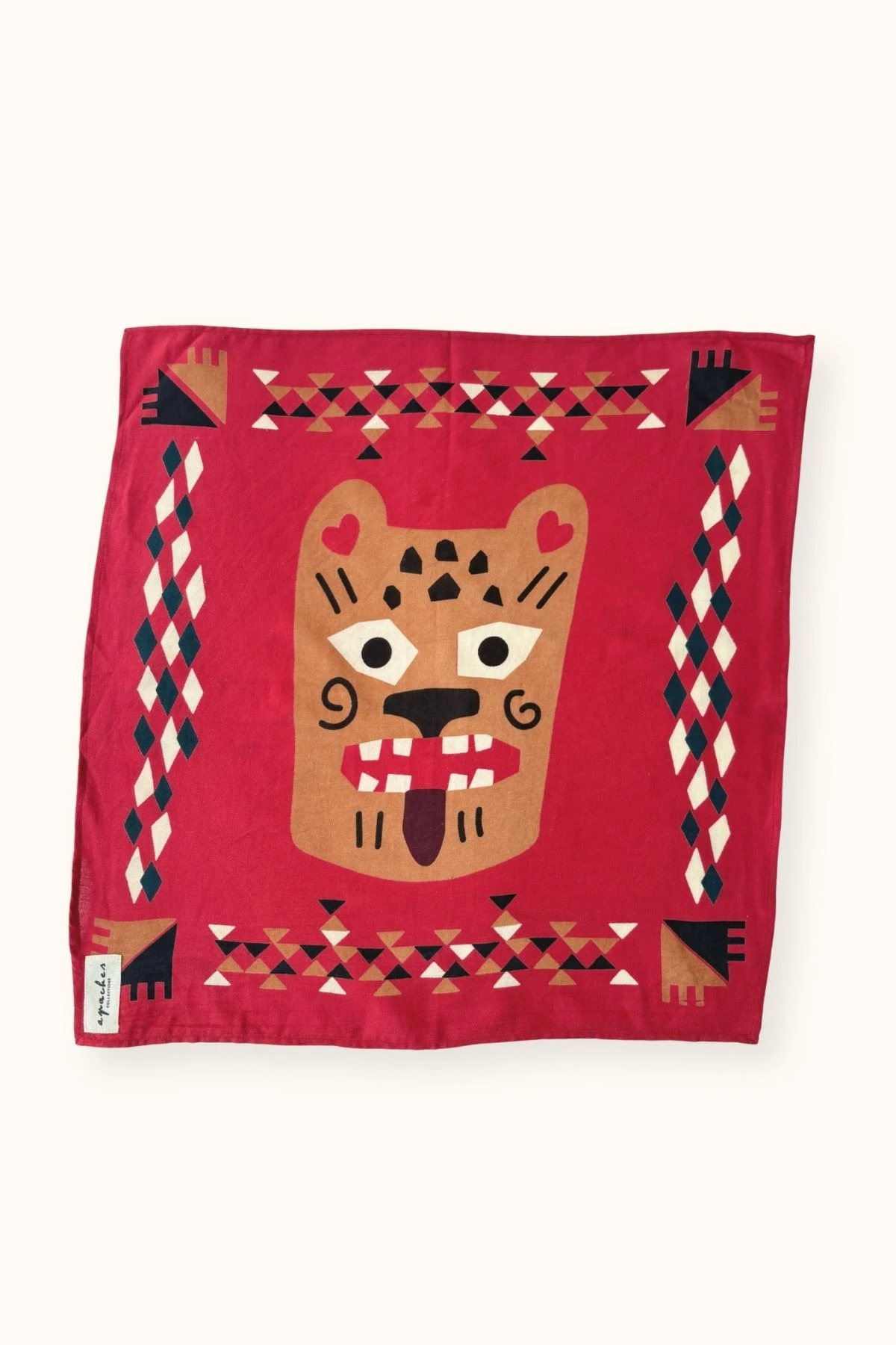 Small Foulard Manika “Rajah” – Fire – Image 3