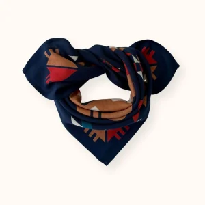 Small Foulard Manika “Rajah” – Navy