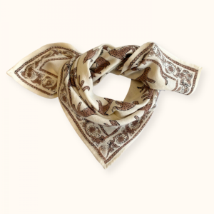Small Foulard Manika “Bengale” – Latte