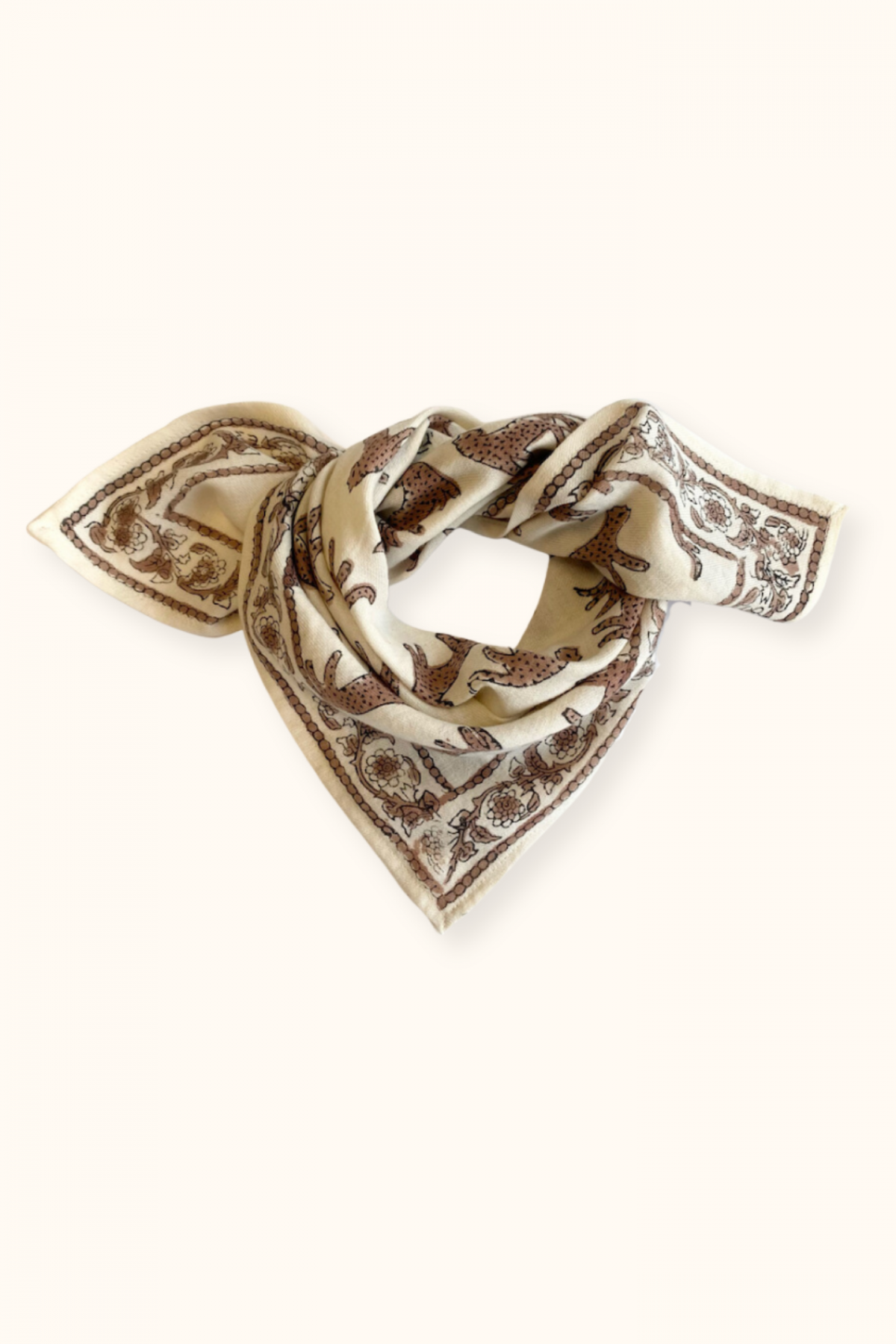 Small Foulard Manika “Bengale” – Latte