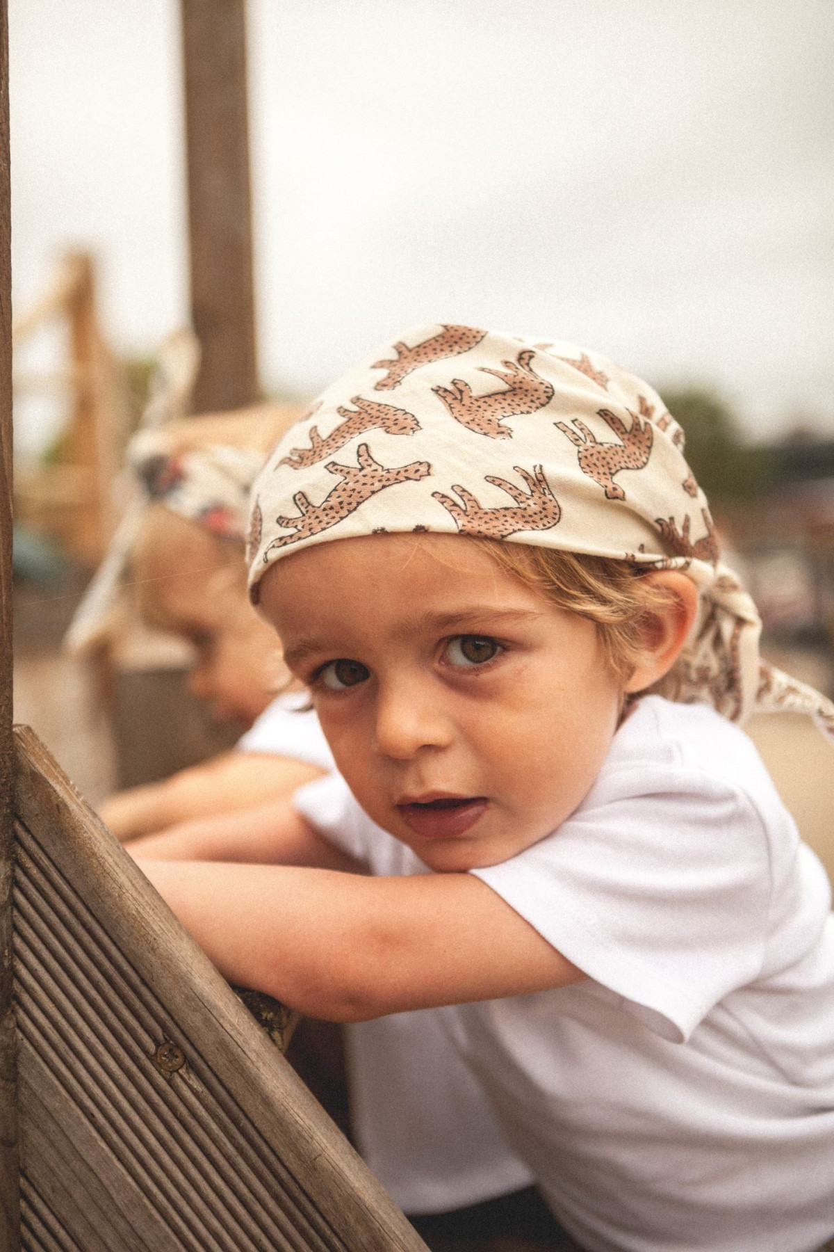 Small Foulard Manika “Bengale” – Latte – Image 5