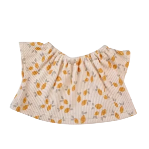 SUZANNE tee-shirt fille citron Maman poule & Papa coq