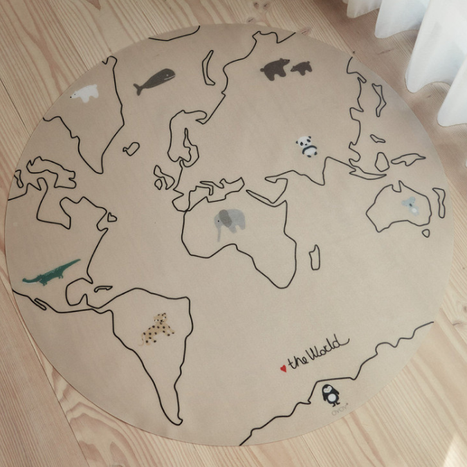 Tapis de chaise le monde – OYOY – Image 2