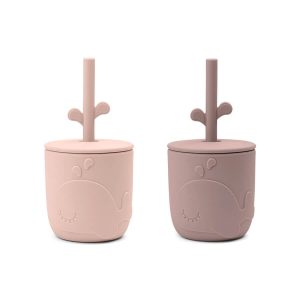 Tasse avec paille Peekaboo set de 2 Wally powder – Done by Deer