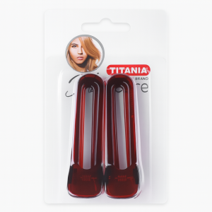 TITANIA Clips Pour les Cheveux 8,5 cm x2