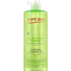TOPICREM Ac Gel Nettoyant Purifiant Sans Savon 400 ml