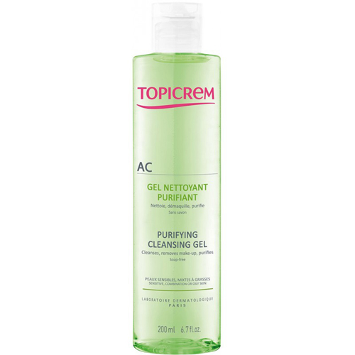 TOPICREM Ac Gel Nettoyant Purifiant Visage 200 ml