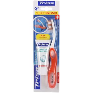 TRISA TRAVEL Set De Brosse À Dents Et Pâte Dentifrice Pour Voyage Couleur Variable