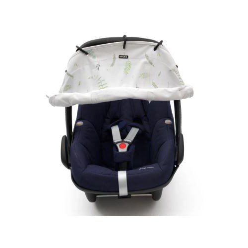 Protection solaire en tissu pour poussettes feuilles – Image 2