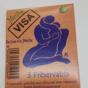 VISA Menthe Préservatifs x3